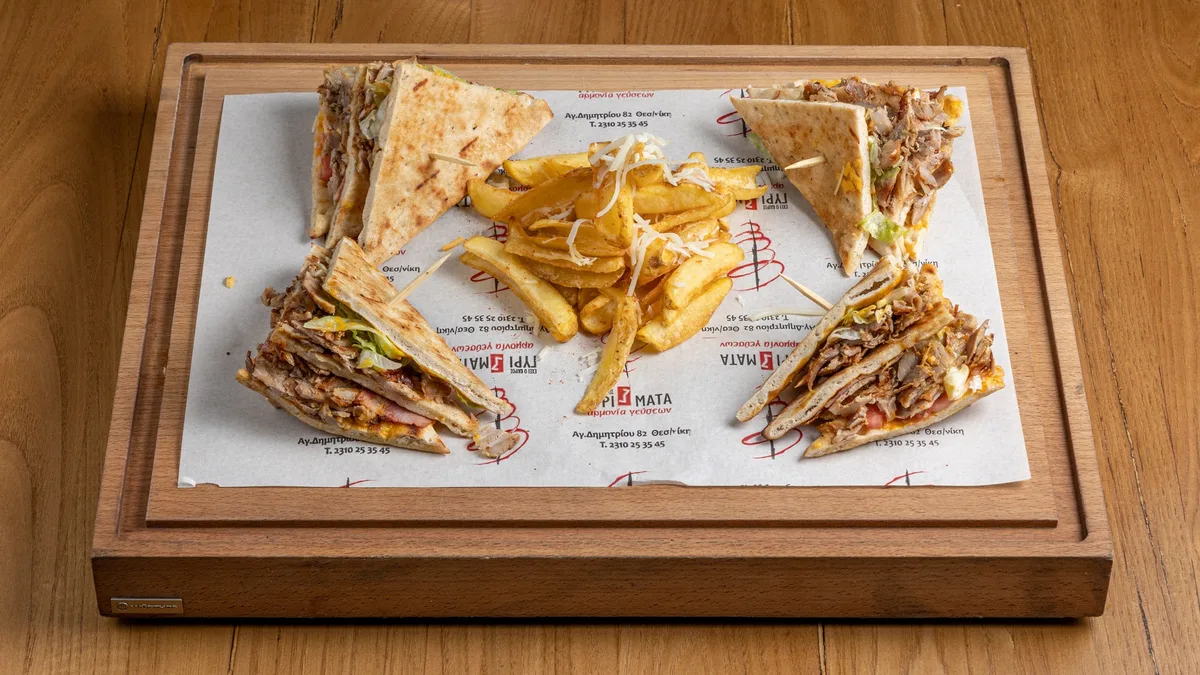Club Sandwich Γύρος Χοιρινός