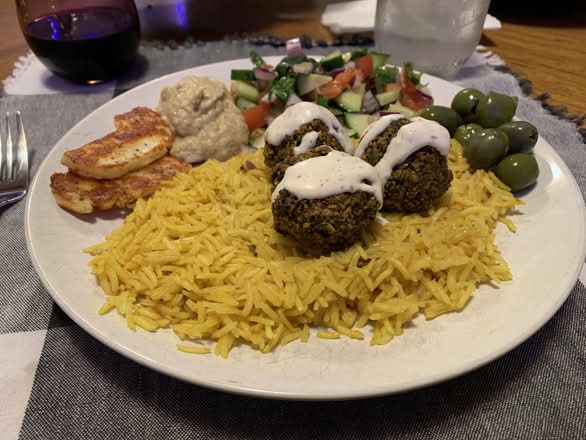 Falafel Over Rice