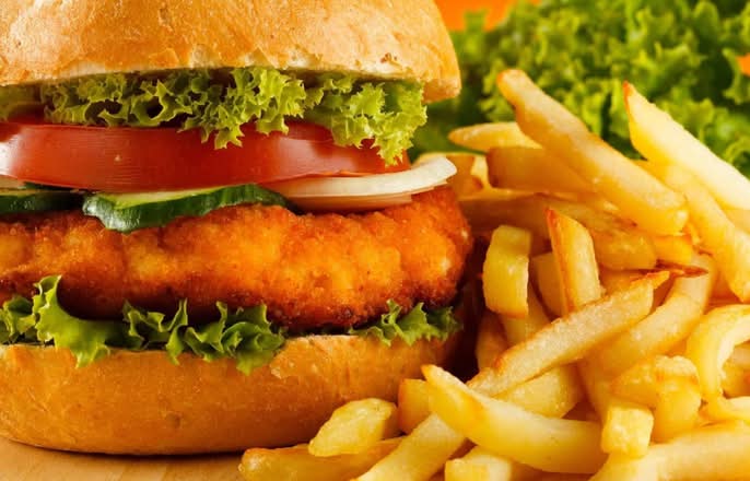 Fish Sandwich and Fries