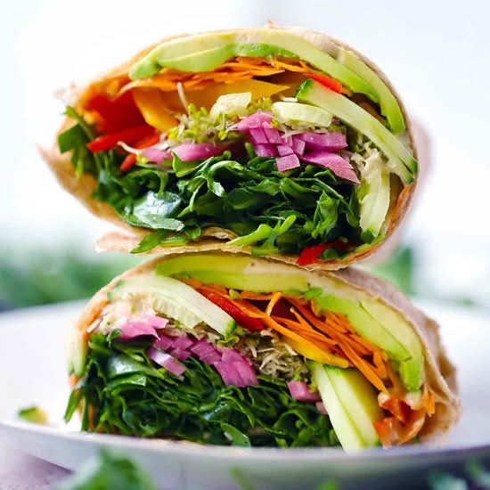 Hummus Veggie Wrap