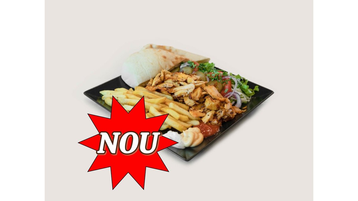 Gyros curcan și pui farfurie