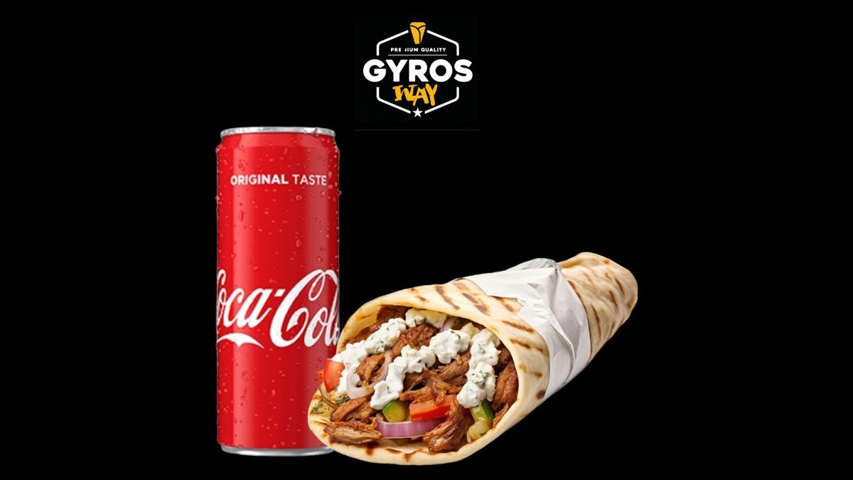 Gyros pileći mega + Coca Cola 250ml