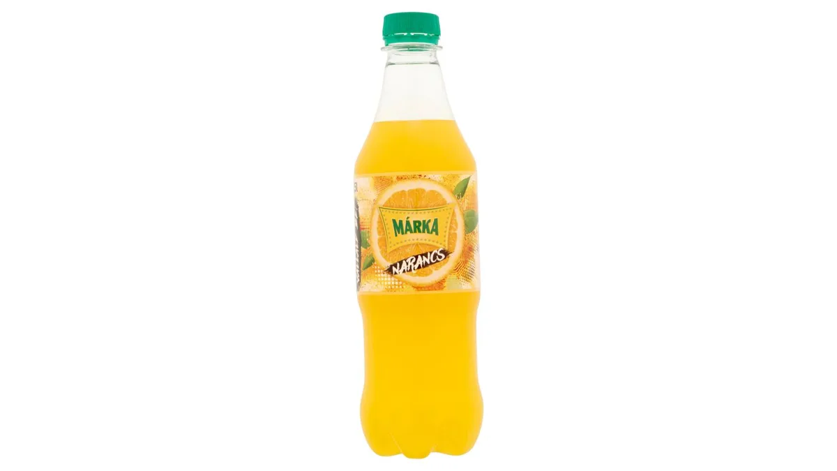 Márka narancs szénsavas üdítőital cukorral és édesítőszerrel 0,5 l