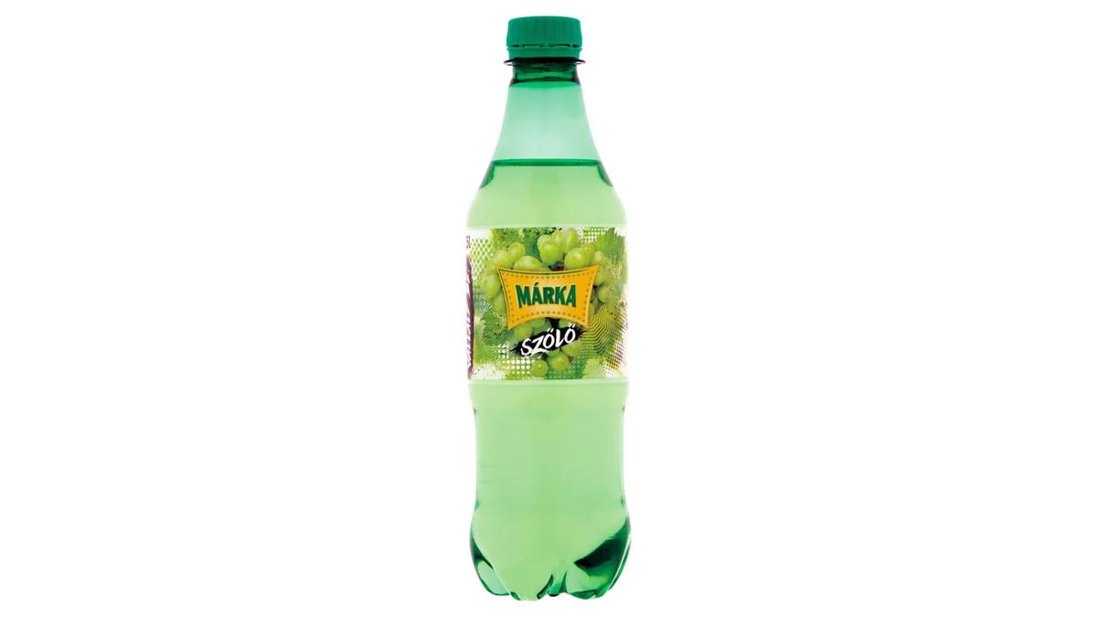 Márka szőlő szénsavas üdítőital cukorral és édesítőszerekkel 0,5 l