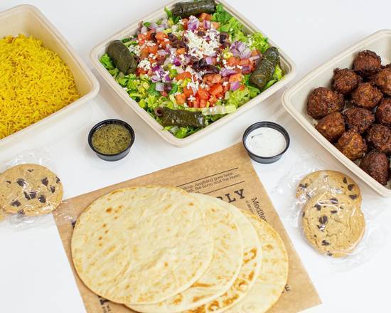 Vegetarian Falafel Family Meal
