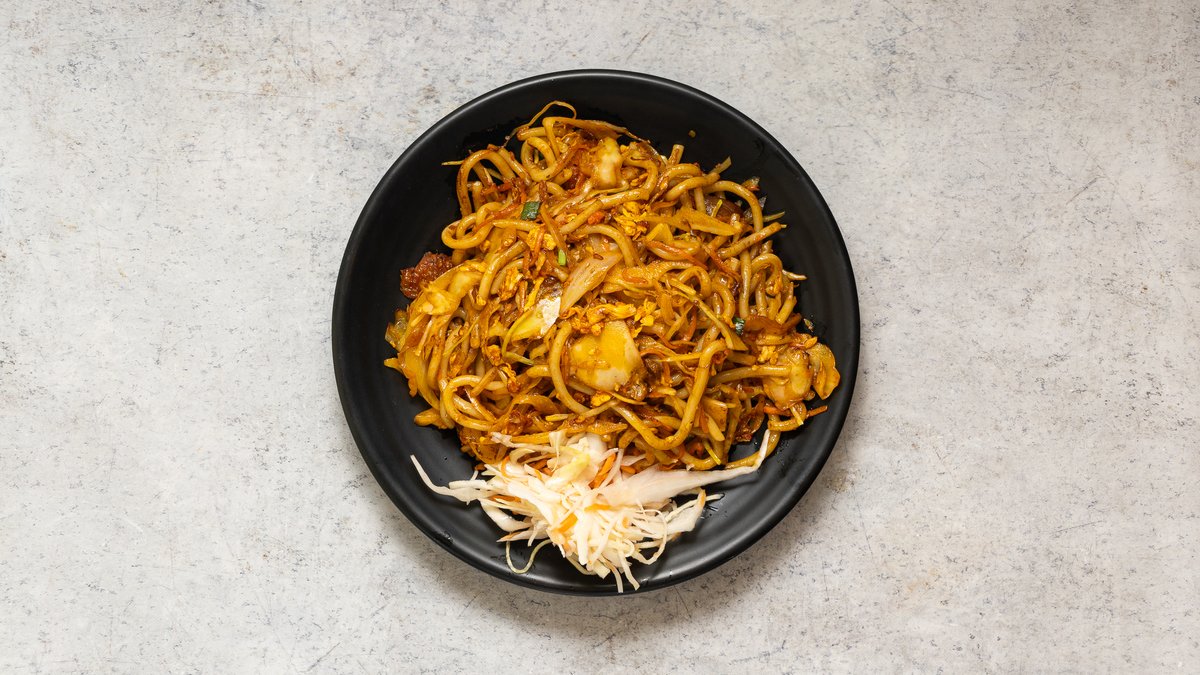 Sült udon garnélával-udon tom