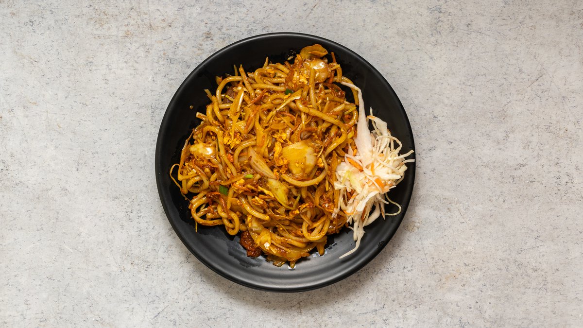 Sült udon tészta csirkével-udon ga