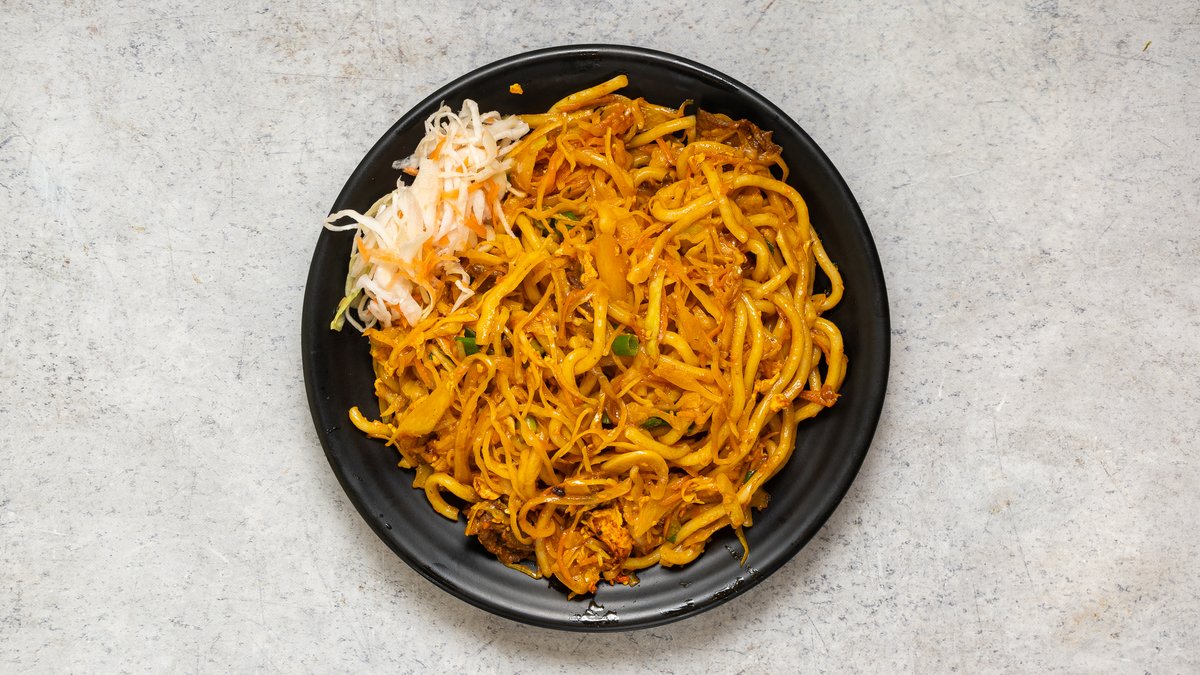 Sült udon tészta marhával-udon bo