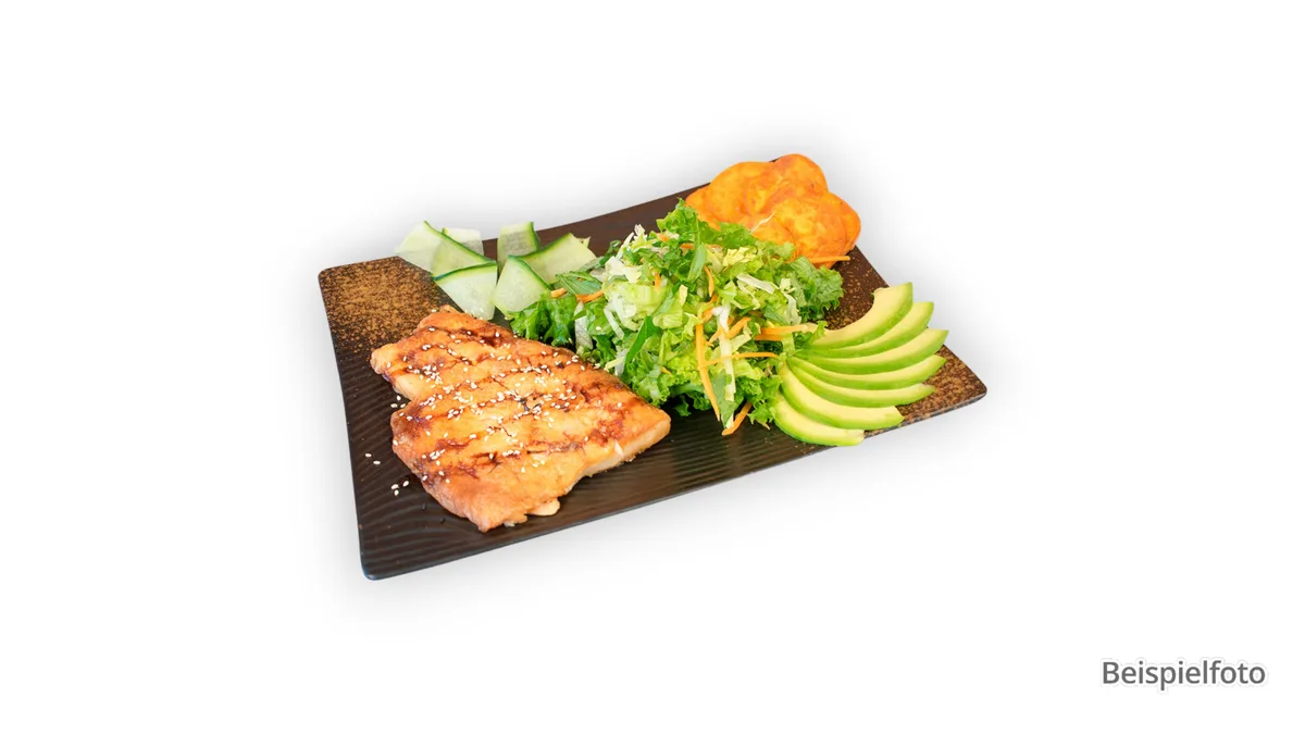 123. Gegrilltes Lachsfilet