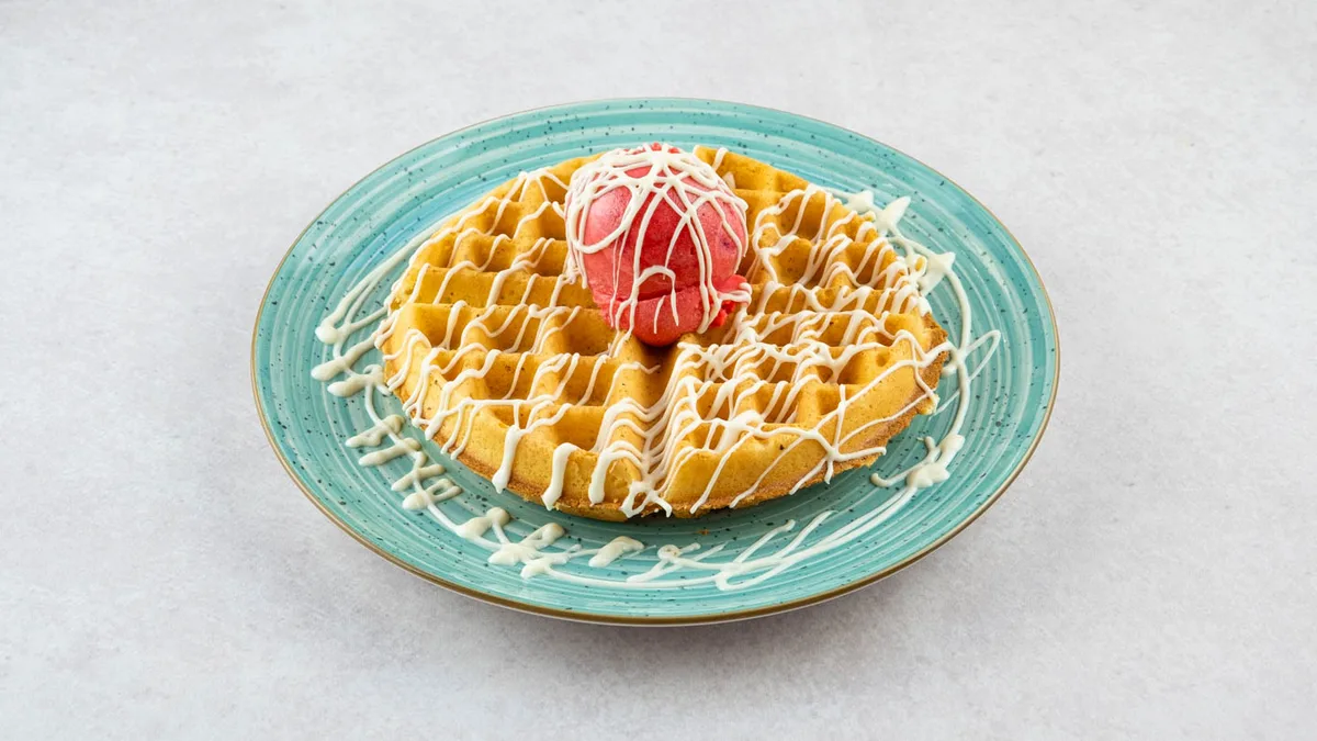 Waffle sundae