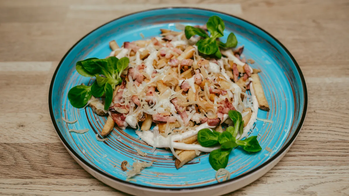 Bacon cheese fries