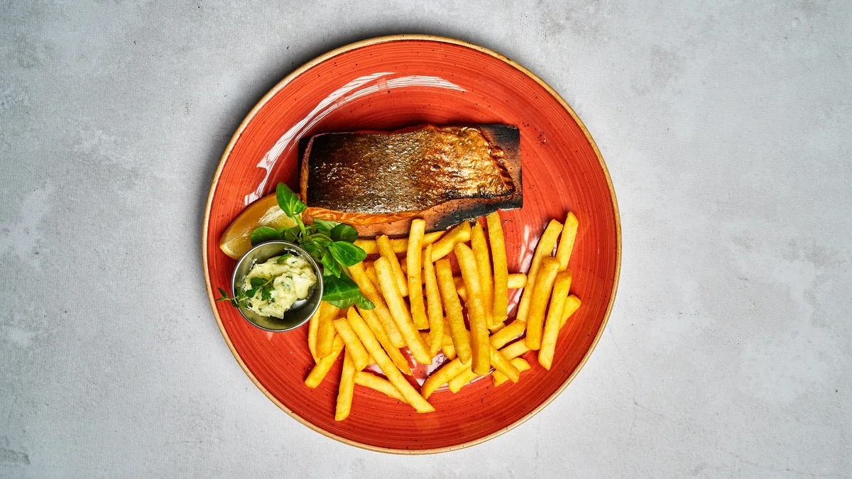Grilled salmon