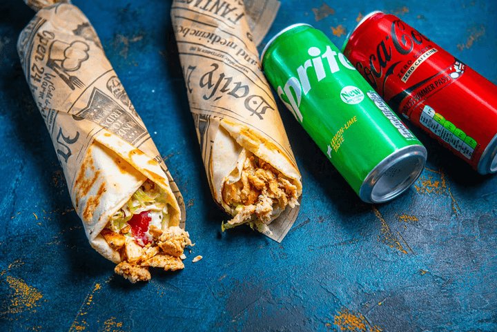 2x Shawarma XL wrap + 2x jook