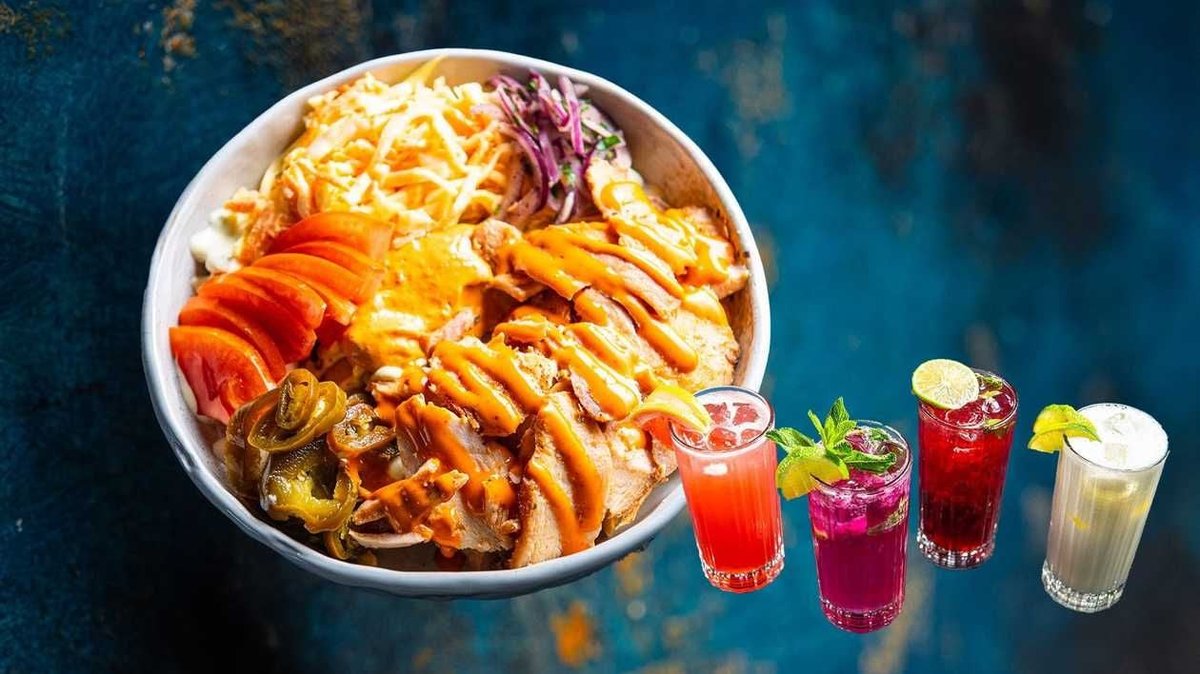 Shawarma box + moctel