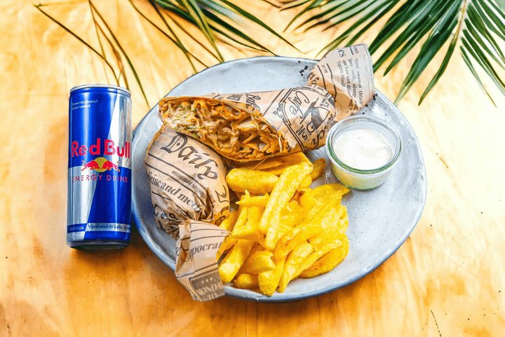 Shawarma classic + RedBull combo