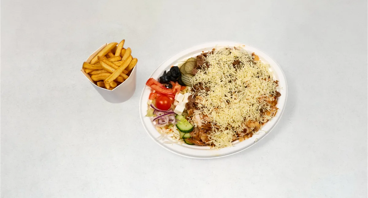 Talerz kebab z serem