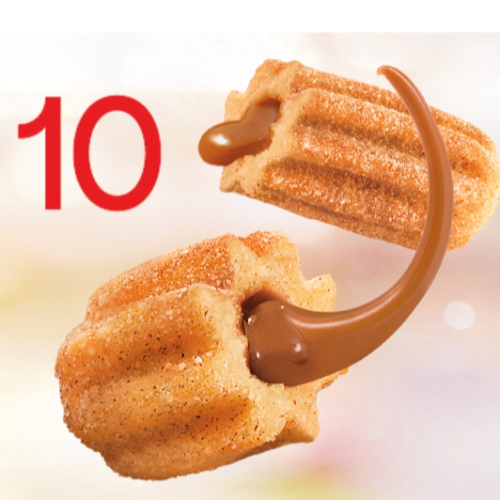 10 Minichurros de Doce de Leite