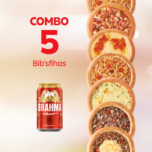 5 Esfihas Especiais + 1 Cerveja Lata