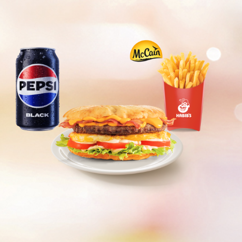 Beirute Super Burger + Fritas G + Bebida
