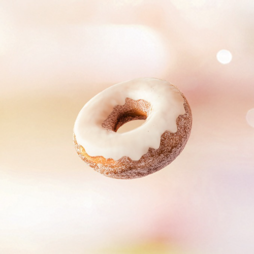 Bib's Donuts com Glacê Branco Real