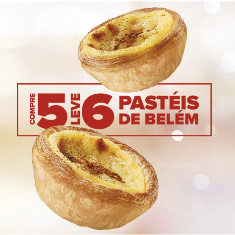Compre 5, Leve 6 Pastéis de Belém