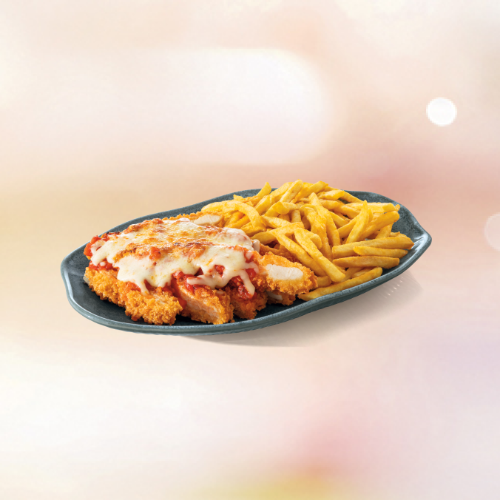 Frango à Parmegiana com Batata