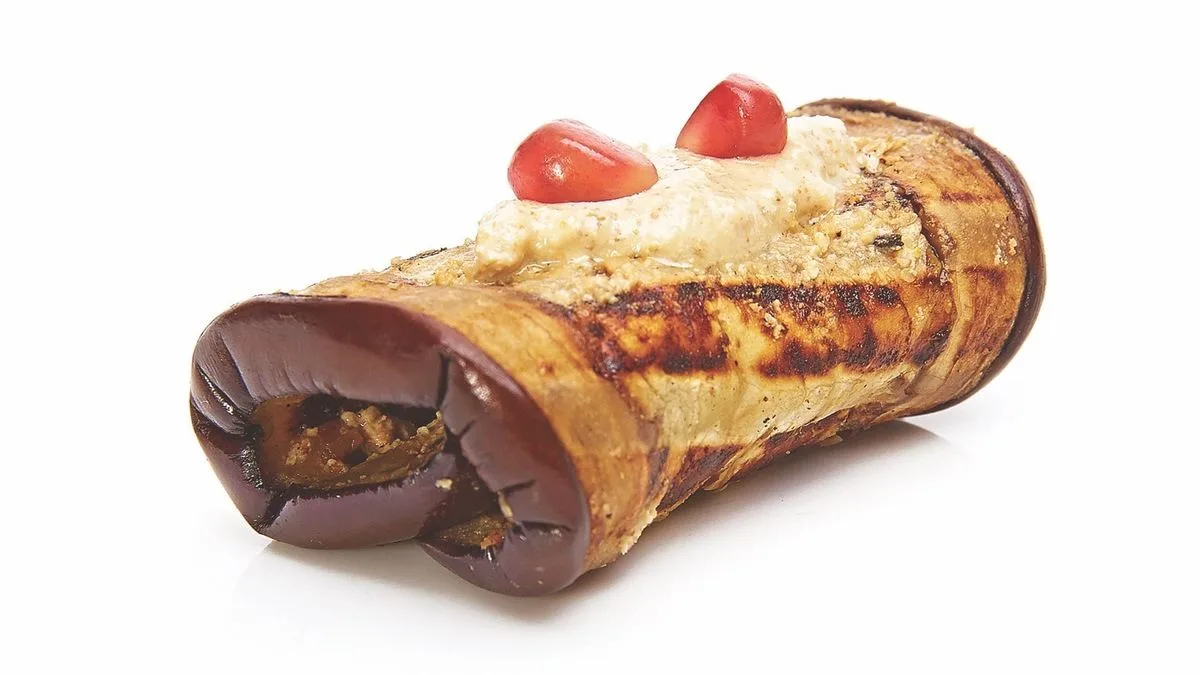 Diós grillezett padlizsán