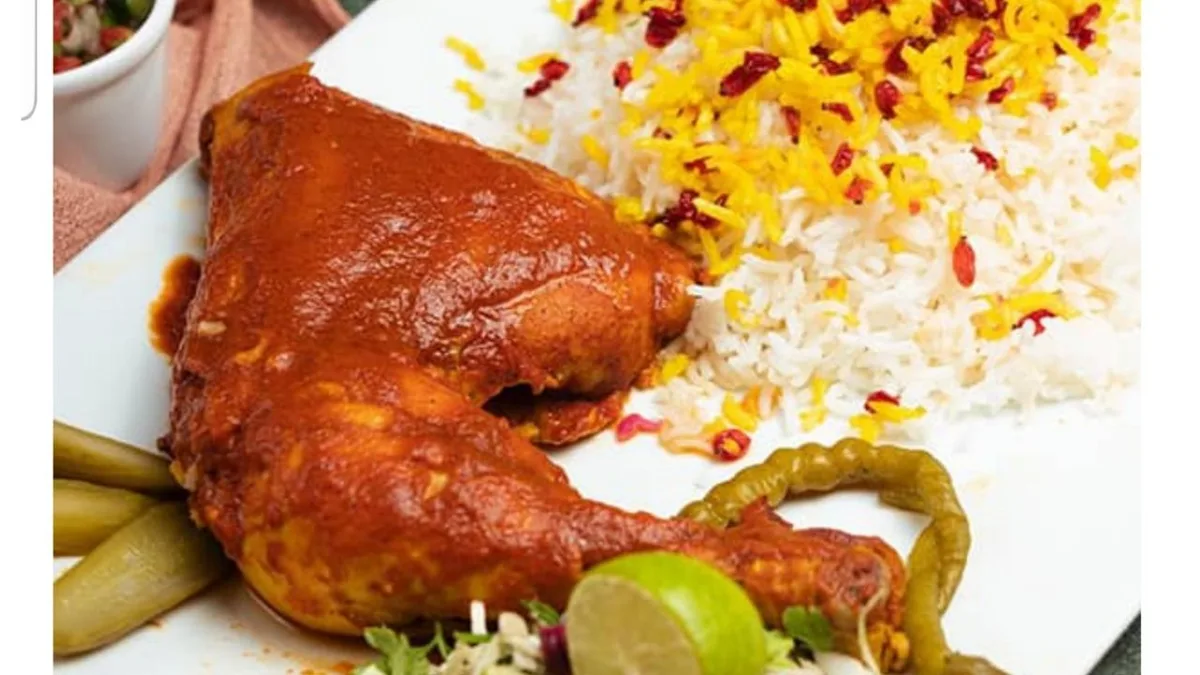 Zereshk polo With  Chicken