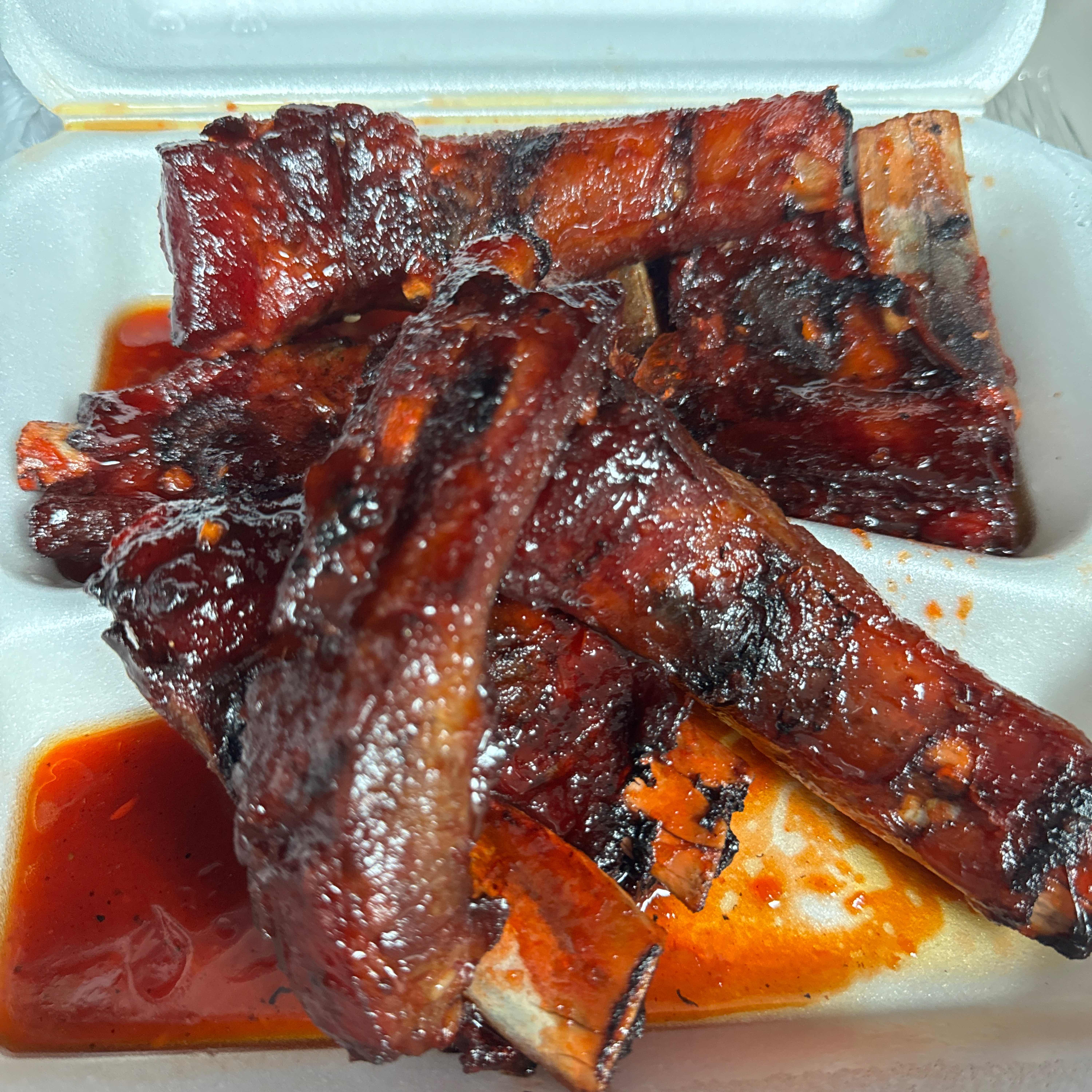 7. Bar-B-Q Spare Ribs (6)/ 燒排骨