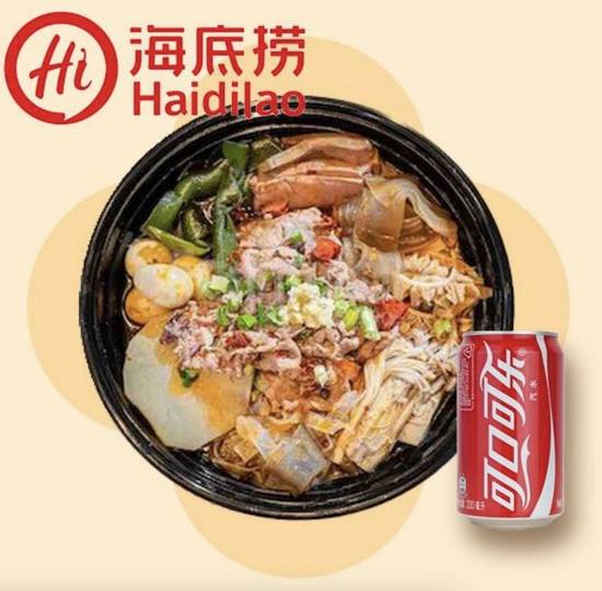 Haidilao Meal for Two (with Free Coke And Snacks)