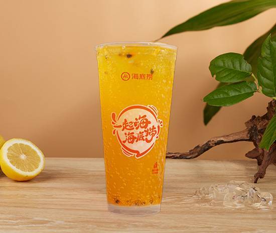 Passion Fruit Peach Bubble Water