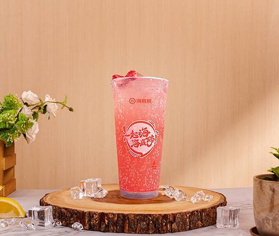 Strawberry Lychee Bubble Water