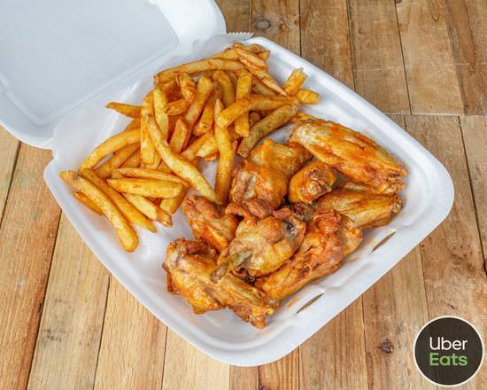 Wings (10 Pcs) with Fries