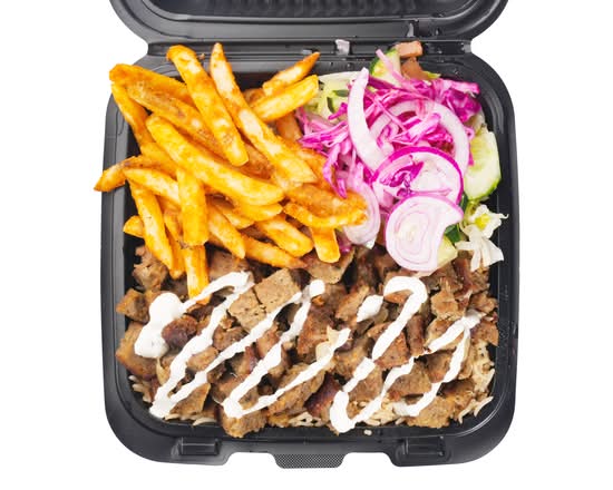 Lamb Platter Over Rice