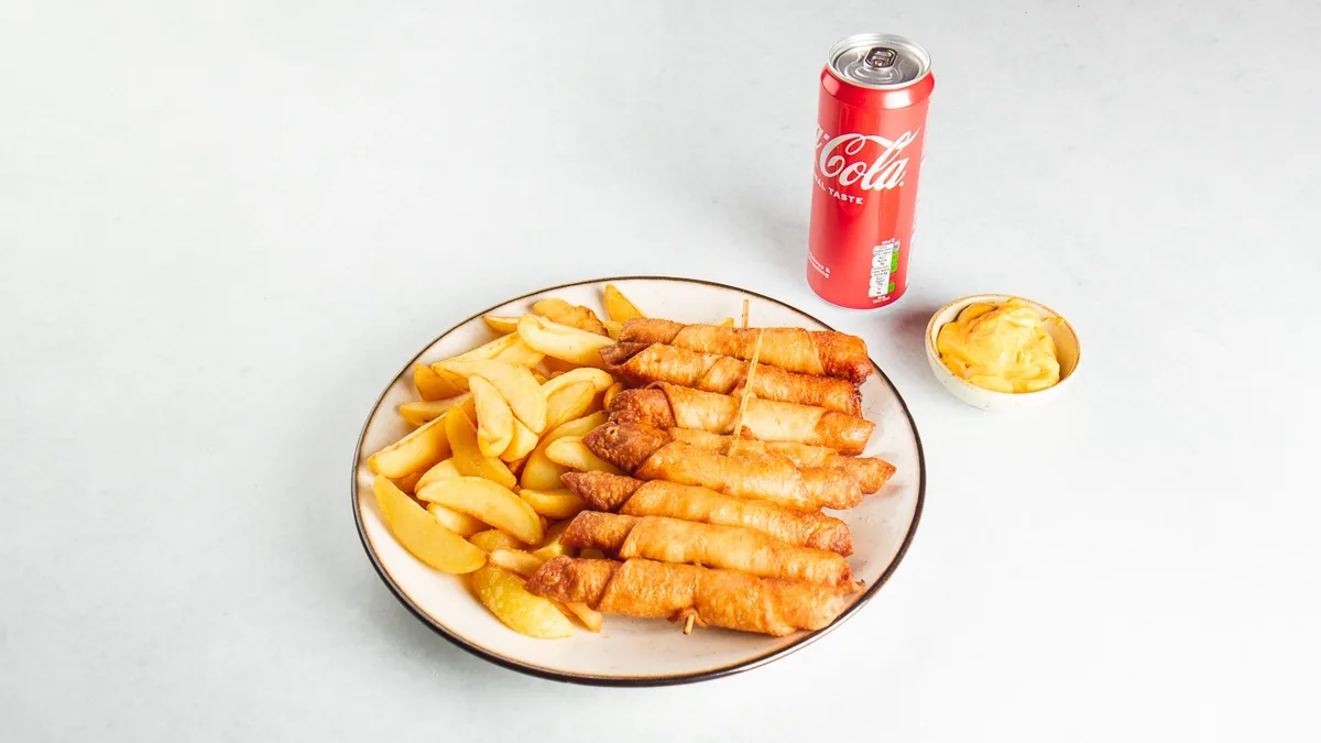 Piščančji taqitosi in Coca-Cola 0.33 l