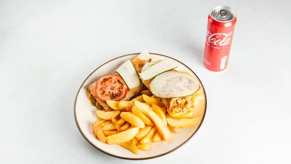 Vegi tortilja in Coca-Cola 0.33 l