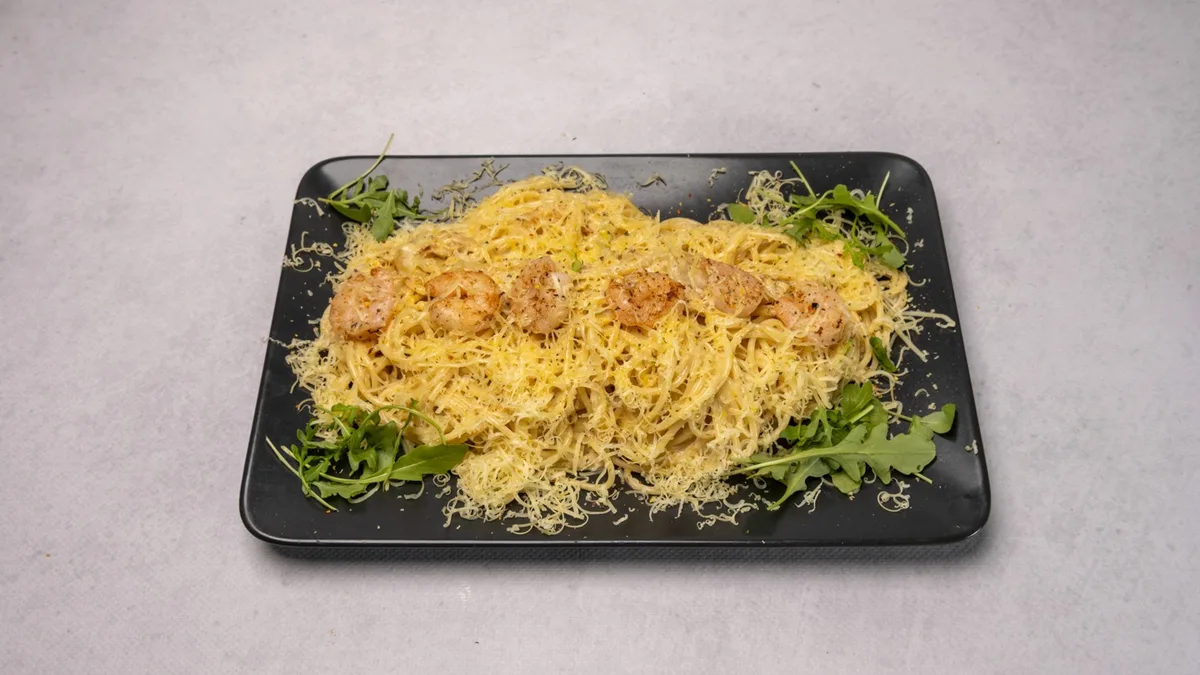 Spaghetti z krewetkami