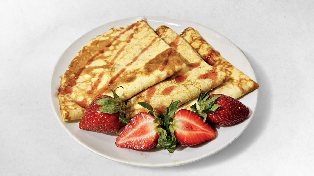 Palačinke z jagodami (3 kosi)