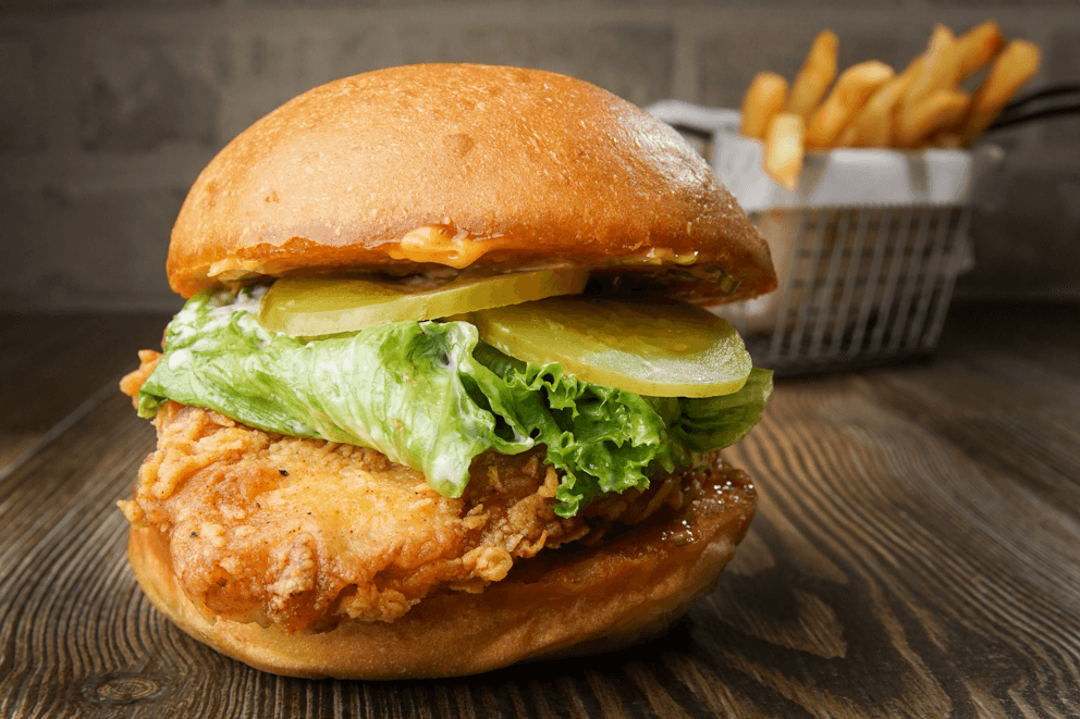 Hamburguesa Pollo Crispy Estilo Louisiana