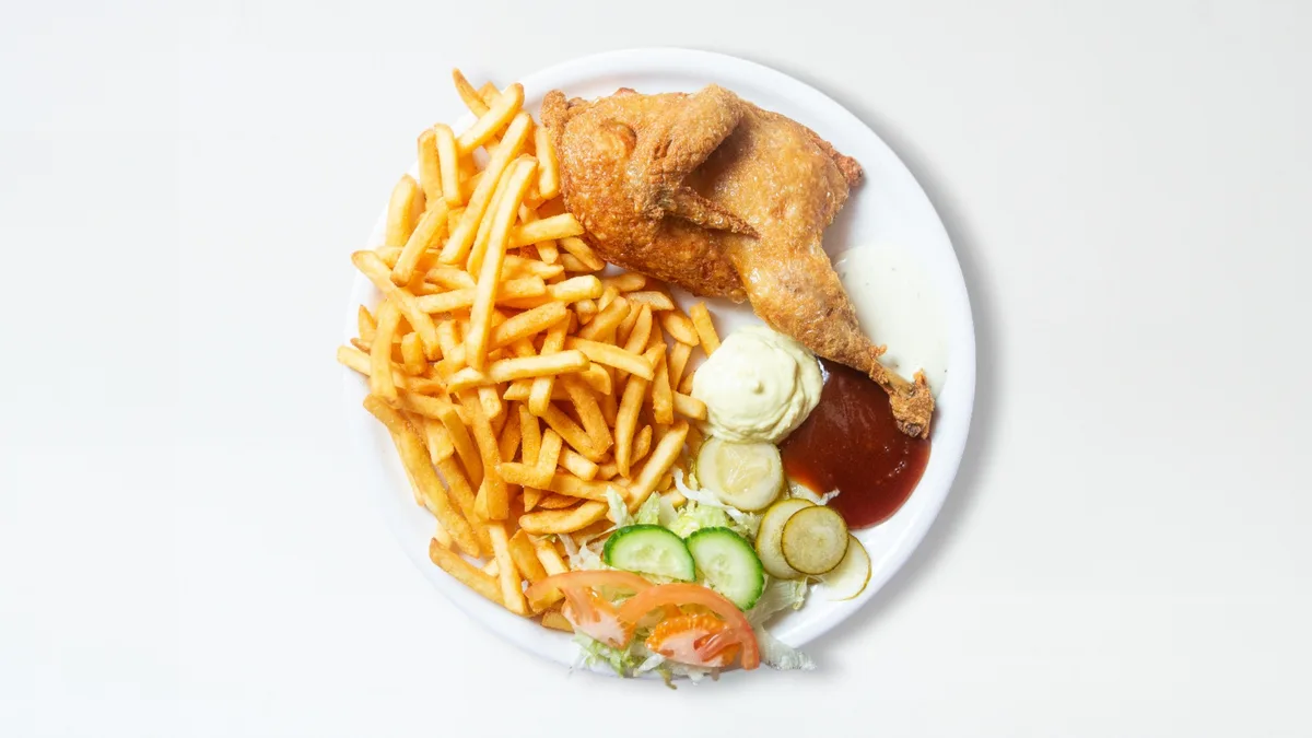 85. Halv grillkylling