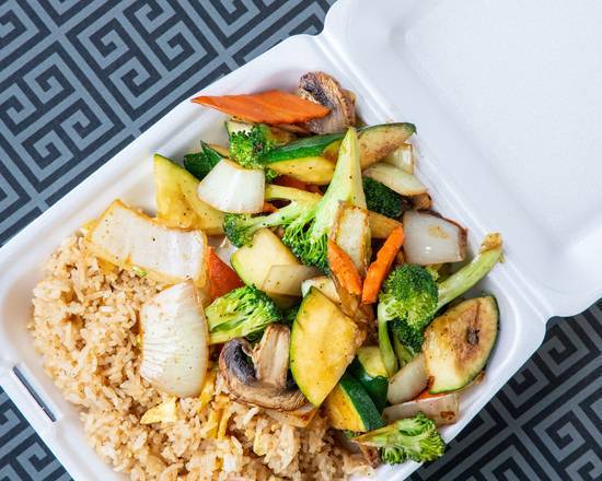 D1:Hibachi Mixed Vegetable 铁板什菜