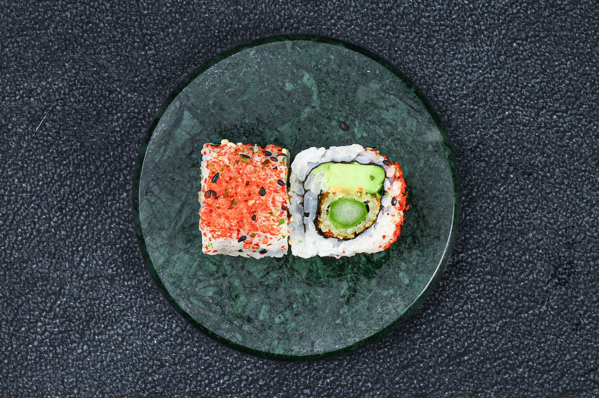64. Uramaki Crispy asparges(V)