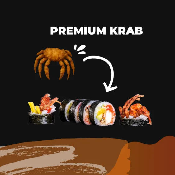 Futomaki KRAB w tempurze 6 szt.