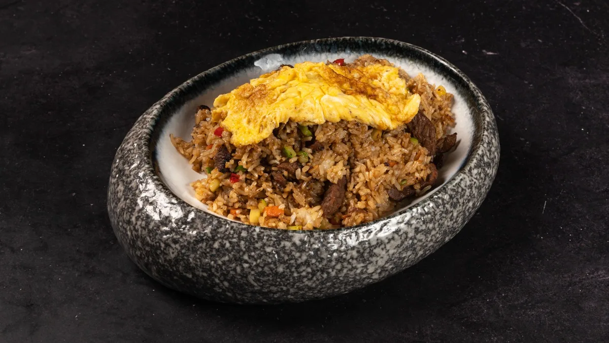 Fried Rice Beef Fillets
