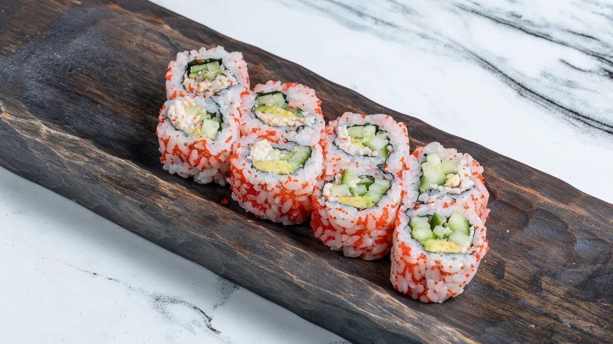 Spicy Crab Uramaki Rolls