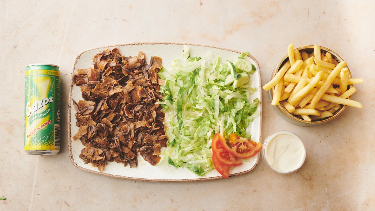 Stor kebab-ret menu