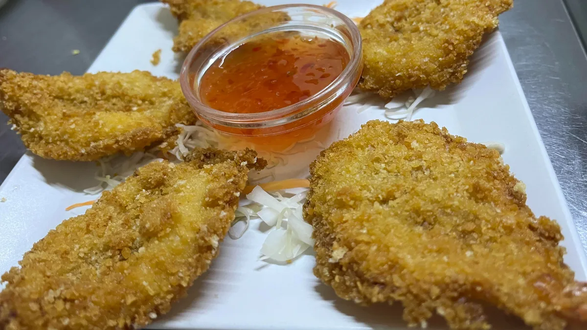 Tom chien (5 CON) - TEMPURA SHRIMP (TEMPURA RÁK) 5db