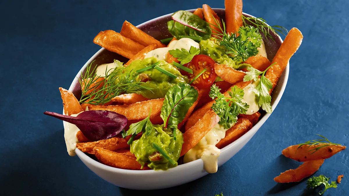 Avocado-Süsskartoffel-Fritten