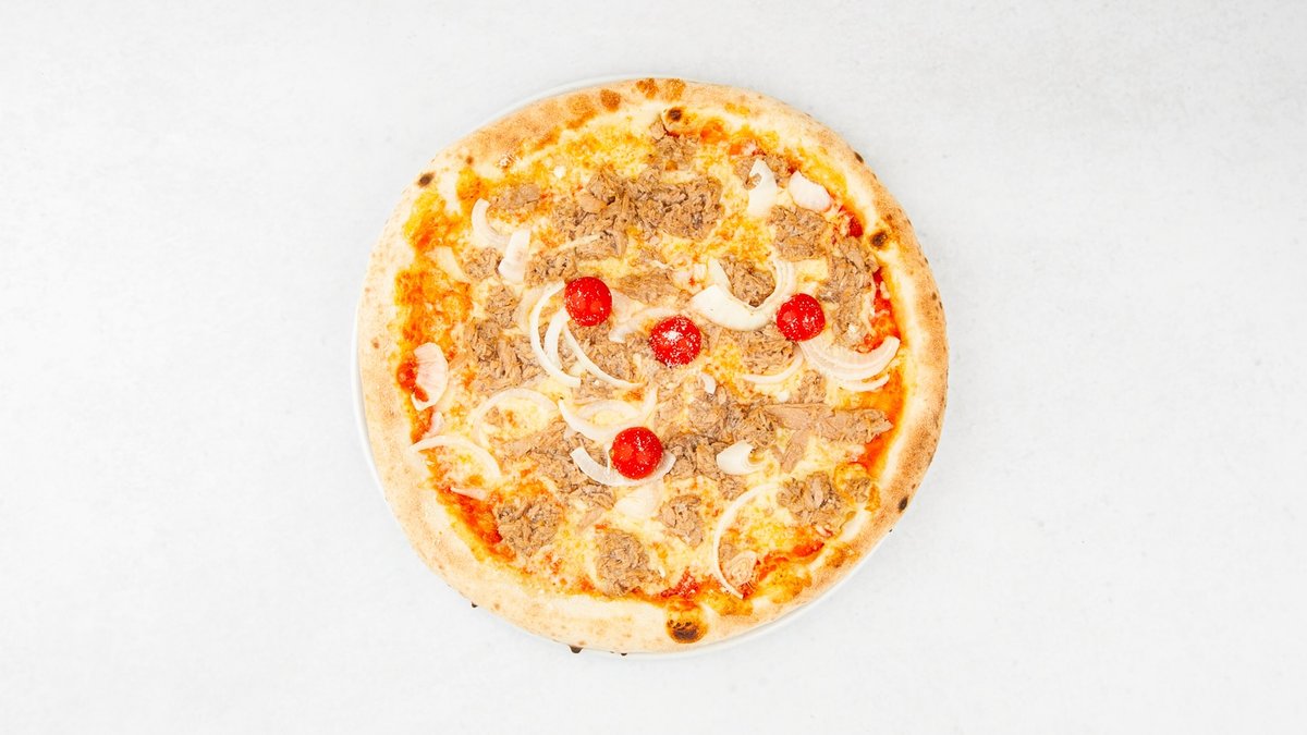 Pizza Tonno, Zola e Cippola mică
