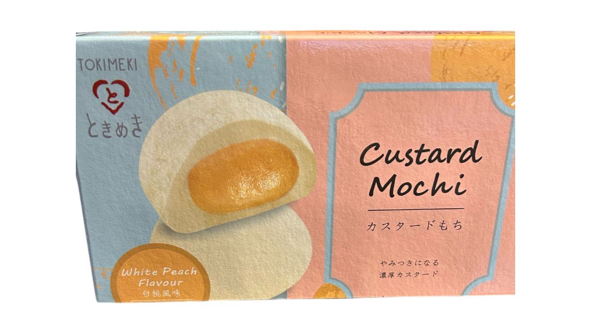 Tokimeki Custard Mochi White Peach
